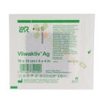 ВЛИВАКТИВ Ag ПРЕВРЪЗКА С АКТИВЕН ВЪГЛЕН И СРЕБРО, ТЪНКА 10 х 10 см 1 брой / LOHMANN & RAUSCHER VLIWAKTIV Ag ABSORBENT ACTIVATED CHARACOAL DRESSING WITH SILVER 10 x 10 cm 