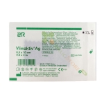 ВЛИВАКТИВ Ag ПРЕВРЪЗКА С АКТИВЕН ВЪГЛЕН И СРЕБРО, ТЪНКА 6.5 х 10 см 1 брой / LOHMANN & RAUSCHER VLIWAKTIV ABSORBENT ACTIVATED CHARACOAL DRESSING WITH SILVER 6.5 x 10 cm 