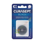 ВОСЪЧЕН КОНЕЦ ЗА ЗЪБИ КЮРАСЕПТ ЧЕРЕН 50 м / CURASEPT BLACK FLOSS 