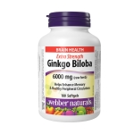 ГИНКО БИЛОБА капсули 120 мг 180 броя / WEBBER NATURALS GINKGO BILOBA 