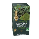 ЗЕЛЕН ЧАЙ И МАТЧА филтърни пакетчета 18 броя / AROMANDISE GREEN TEA AND MATCHA tea bags 