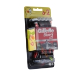 ЖИЛЕТ БЛУ ТРИ ПЛЮС САМОБРЪСНАЧКА С 3 НОЖЧЕТА 6+2 броя / PROCTER & GAMBLE GILLETTE BLUE 3 PLUS