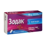 ЗОДАК таблетки 10 мг 10 броя / OPELLA HEALTHCARE GROUP ZODAC tablets 10 mg 